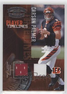 2005 Donruss Throwback Threads - Player Timelines - Dual Materials #PT-5 - Carson Palmer /250