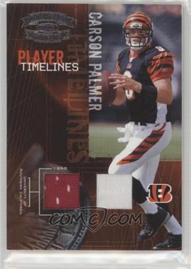 2005 Donruss Throwback Threads - Player Timelines - Dual Materials #PT-5 - Carson Palmer /250