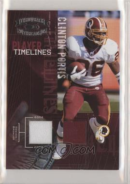 2005 Donruss Throwback Threads - Player Timelines - Dual Materials #PT-6 - Clinton Portis /250