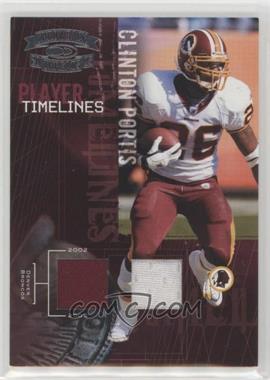 2005 Donruss Throwback Threads - Player Timelines - Dual Materials #PT-6 - Clinton Portis /250