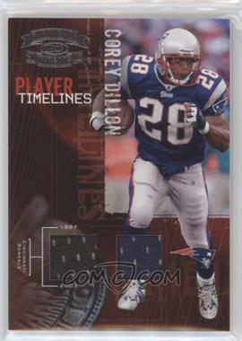 2005 Donruss Throwback Threads - Player Timelines - Dual Materials #PT-7 - Corey Dillon /250