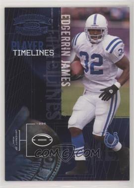 2005 Donruss Throwback Threads - Player Timelines - Platinum Blue Century Proof #PT-11 - Edgerrin James /100