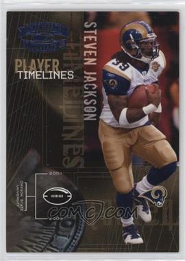 2005 Donruss Throwback Threads - Player Timelines - Platinum Blue Century Proof #PT-22 - Steven Jackson /100