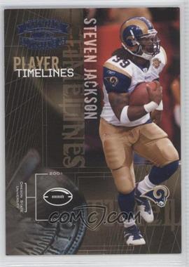 2005 Donruss Throwback Threads - Player Timelines - Platinum Blue Century Proof #PT-22 - Steven Jackson /100