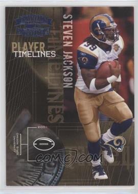 2005 Donruss Throwback Threads - Player Timelines - Platinum Blue Century Proof #PT-22 - Steven Jackson /100