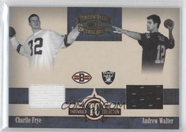 2005 Donruss Throwback Threads - Throwback Collection - Material #TC-2 - Charlie Frye, Andrew Walter /150