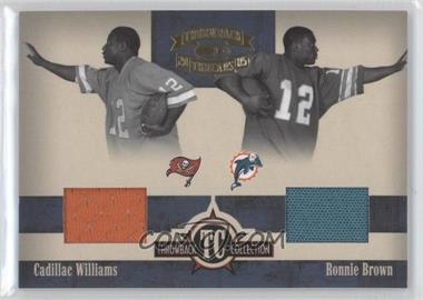 2005 Donruss Throwback Threads - Throwback Collection - Material #TC-4 - Cadillac Williams, Ronnie Brown /150