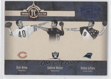 2005 Donruss Throwback Threads - Throwback Collection - Platinum Blue Century Proof #TC-17 - Kyle Orton, Andrew Walter, Stefan LeFors /100