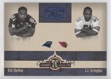 2005 Donruss Throwback Threads - Throwback Collection - Platinum Blue Century Proof #TC-5 - Eric Shelton, J.J. Arrington /100