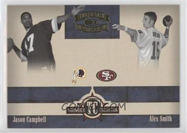 2005 Donruss Throwback Threads - Throwback Collection #TC-1 - Alex Smith, Jason Campbell