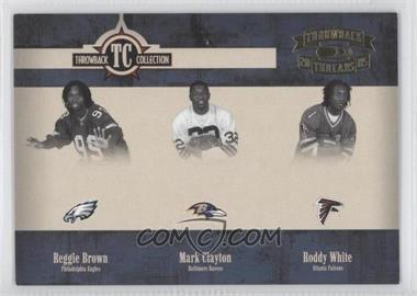 2005 Donruss Throwback Threads - Throwback Collection #TC-22 - Reggie Brown, Mark Clayton, Roddy White