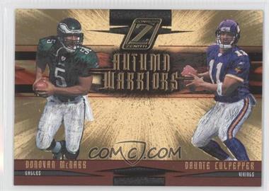 2005 Donruss Zenith - Autumn Warriors - Gold #AW-7 - Donovan McNabb, Daunte Culpepper /100