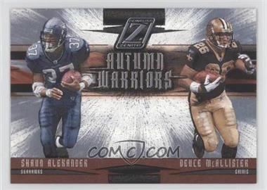 2005 Donruss Zenith - Autumn Warriors #AW-18 - Shaun Alexander, Deuce McAllister