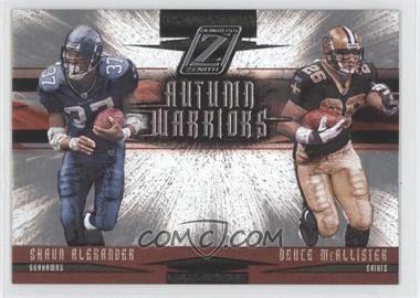 2005 Donruss Zenith - Autumn Warriors #AW-18 - Shaun Alexander, Deuce McAllister