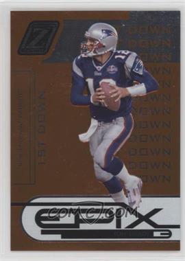 2005 Donruss Zenith - Epix - 1st Down Orange #E-24 - Tom Brady /1000