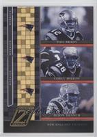 Tom Brady, Corey Dillon, Deion Branch #/100