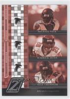 Michael Vick, Warrick Dunn, Alge Crumpler