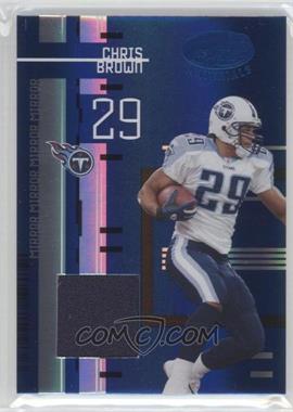 2005 Leaf Certified Materials - [Base] - Mirror Blue Materials #113 - Chris Brown /50