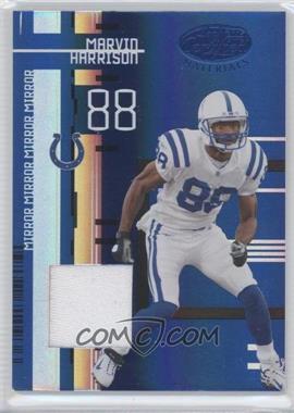 2005 Leaf Certified Materials - [Base] - Mirror Blue Materials #52 - Marvin Harrison /50