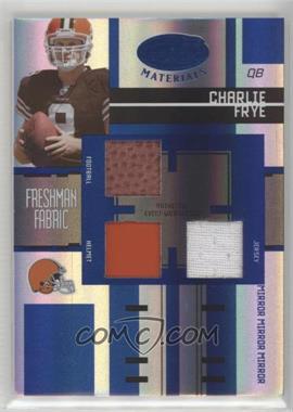 2005 Leaf Certified Materials - [Base] - Mirror Blue Materials #FF-208 - Freshman Fabric - Charlie Frye /50