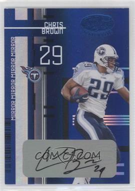 2005 Leaf Certified Materials - [Base] - Mirror Blue Signatures #113 - Chris Brown /30