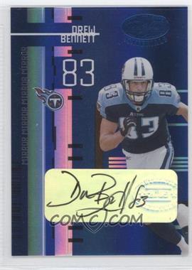 2005 Leaf Certified Materials - [Base] - Mirror Blue Signatures #114 - Drew Bennett /30