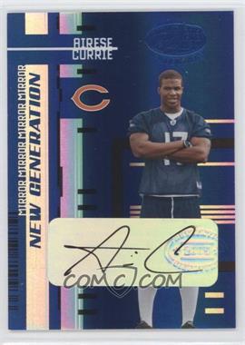 2005 Leaf Certified Materials - [Base] - Mirror Blue Signatures #179 - New Generation - Airese Currie /30 [Noted]