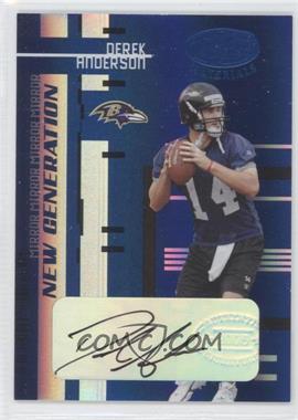 2005 Leaf Certified Materials - [Base] - Mirror Blue Signatures #191 - New Generation - Derek Anderson /30