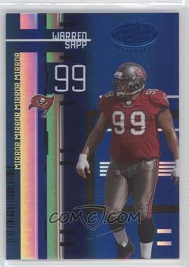 2005 Leaf Certified Materials - [Base] - Mirror Blue #145 - Warren Sapp /50