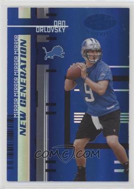 2005 Leaf Certified Materials - [Base] - Mirror Blue #181 - New Generation - Dan Orlovsky /50