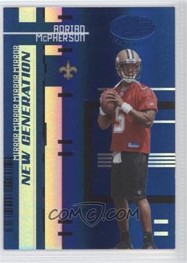 2005 Leaf Certified Materials - [Base] - Mirror Blue #182 - New Generation - Adrian McPherson /50