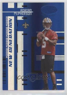 2005 Leaf Certified Materials - [Base] - Mirror Blue #182 - New Generation - Adrian McPherson /50