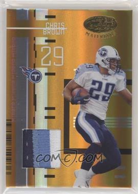 2005 Leaf Certified Materials - [Base] - Mirror Gold Materials #113 - Chris Brown /25 [Noted]