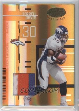 2005 Leaf Certified Materials - [Base] - Mirror Gold Materials #127 - Terrell Davis /25