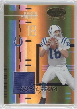 2005 Leaf Certified Materials - [Base] - Mirror Gold Materials #53 - Peyton Manning /25