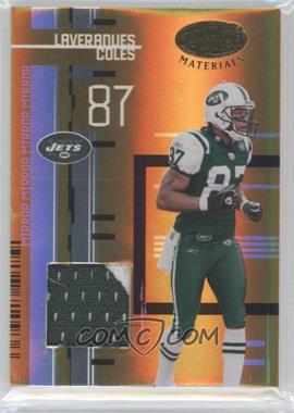 2005 Leaf Certified Materials - [Base] - Mirror Gold Materials #84 - Laveranues Coles /25