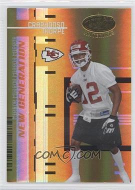 2005 Leaf Certified Materials - [Base] - Mirror Gold #174 - New Generation - Craphonso Thorpe /25
