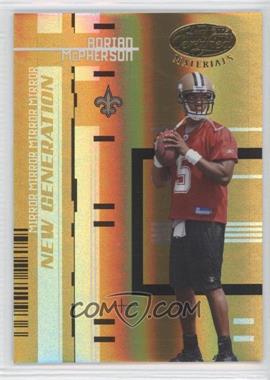 2005 Leaf Certified Materials - [Base] - Mirror Gold #182 - New Generation - Adrian McPherson /25