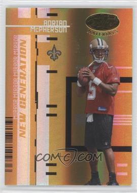 2005 Leaf Certified Materials - [Base] - Mirror Gold #182 - New Generation - Adrian McPherson /25