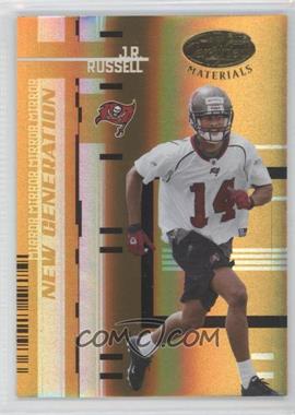 2005 Leaf Certified Materials - [Base] - Mirror Gold #196 - New Generation - J.R. Russell /25