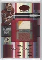 Freshman Fabric - Carlos Rogers #/150