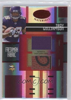2005 Leaf Certified Materials - [Base] - Mirror Red Materials #FF-227 - Freshman Fabric - Troy Williamson /150