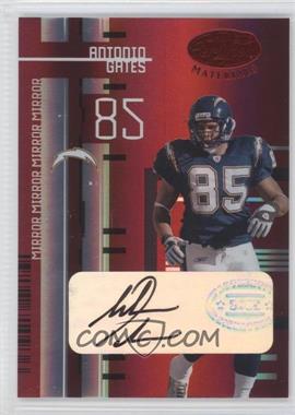 2005 Leaf Certified Materials - [Base] - Mirror Red Signatures #101 - Antonio Gates /50