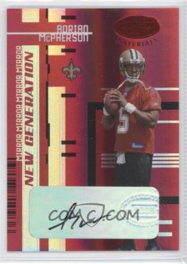 2005 Leaf Certified Materials - [Base] - Mirror Red Signatures #182 - New Generation - Adrian McPherson /25