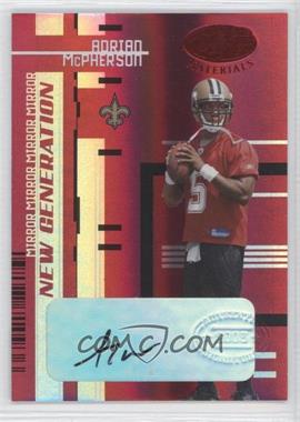 2005 Leaf Certified Materials - [Base] - Mirror Red Signatures #182 - New Generation - Adrian McPherson /25