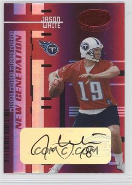 2005 Leaf Certified Materials - [Base] - Mirror Red Signatures #197 - New Generation - Jason White /50