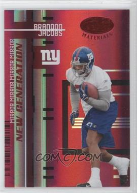 2005 Leaf Certified Materials - [Base] - Mirror Red #172 - New Generation - Brandon Jacobs /100