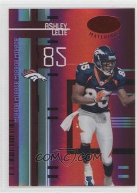 2005 Leaf Certified Materials - [Base] - Mirror Red #34 - Ashley Lelie /100