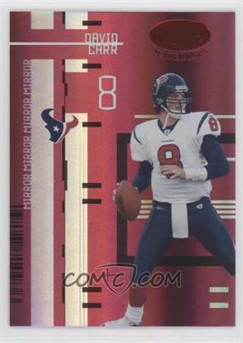 2005 Leaf Certified Materials - [Base] - Mirror Red #48 - David Carr /100