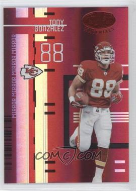 2005 Leaf Certified Materials - [Base] - Mirror Red #60 - Tony Gonzalez /100